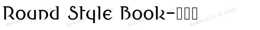 Round Style Book字体转换